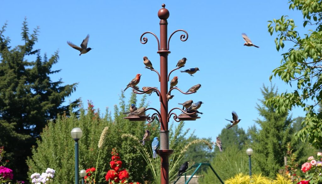 bird feeder pole