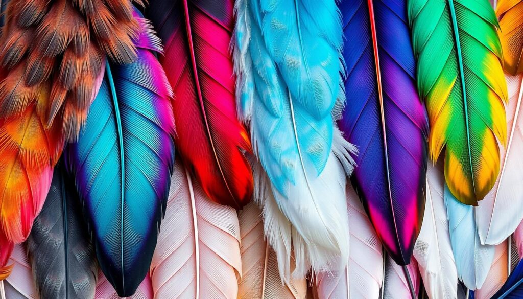 feathered patterns